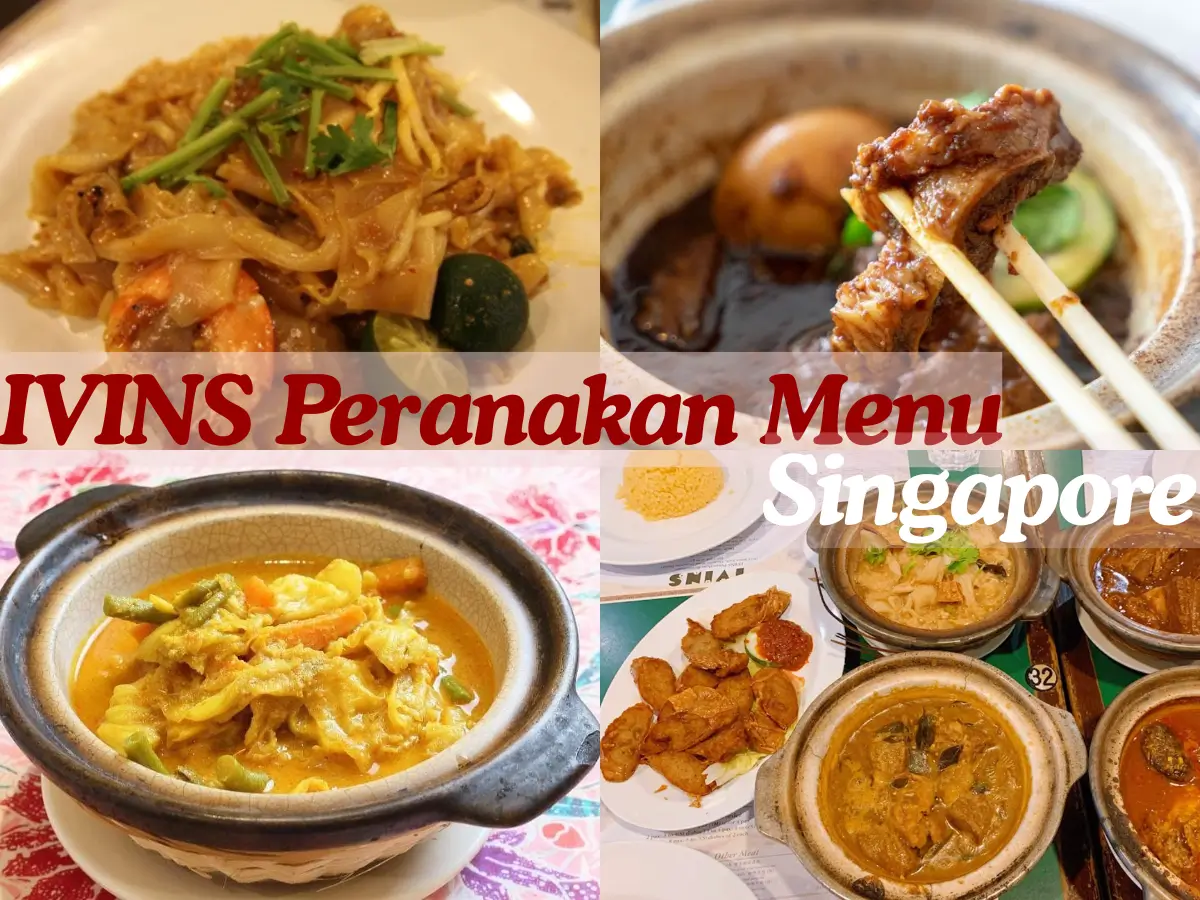 IVINS Peranakan Menu Singapore with Prices