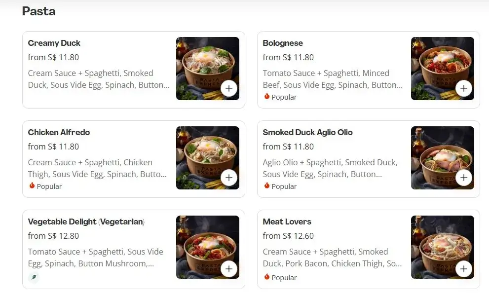 Menus